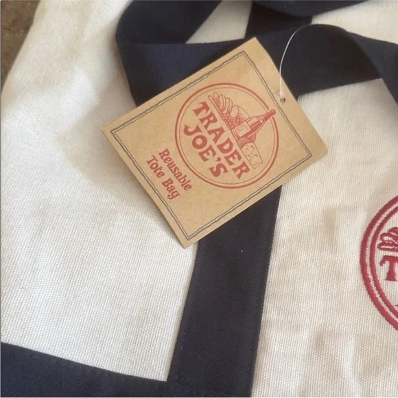 NWT Trader Joe’s Original Canvas Tote Bag - Picture 4 of 7